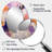 Poetic Expressionism In Purple And Orange I - Abstract Oval Decorative Mirror On Metal-140404955