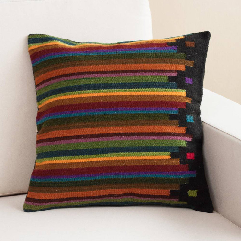 Striped Reversible Pillow Cover