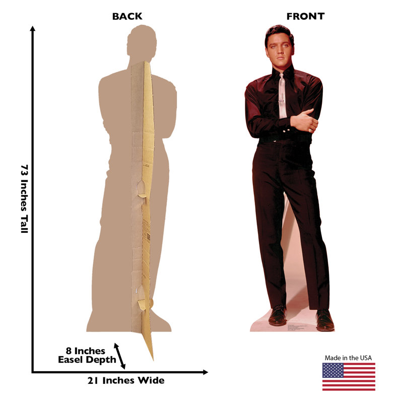 Life-Size Elvis Presley Cardboard Standup with Matte Finish