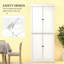 Armoire de rangement pour garde-manger autoportante de style moderne avec portes et tablettes