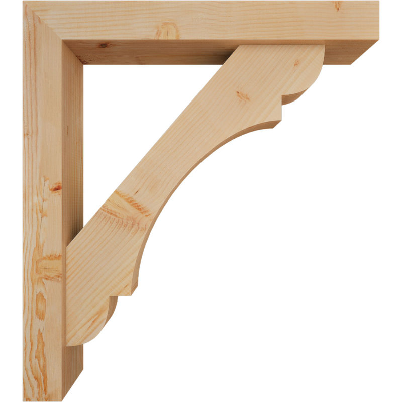 Support de bloc olympique avec entretoise décalée, 36 x 32, Sapin Douglas de l 5 1/2 po (lisse)