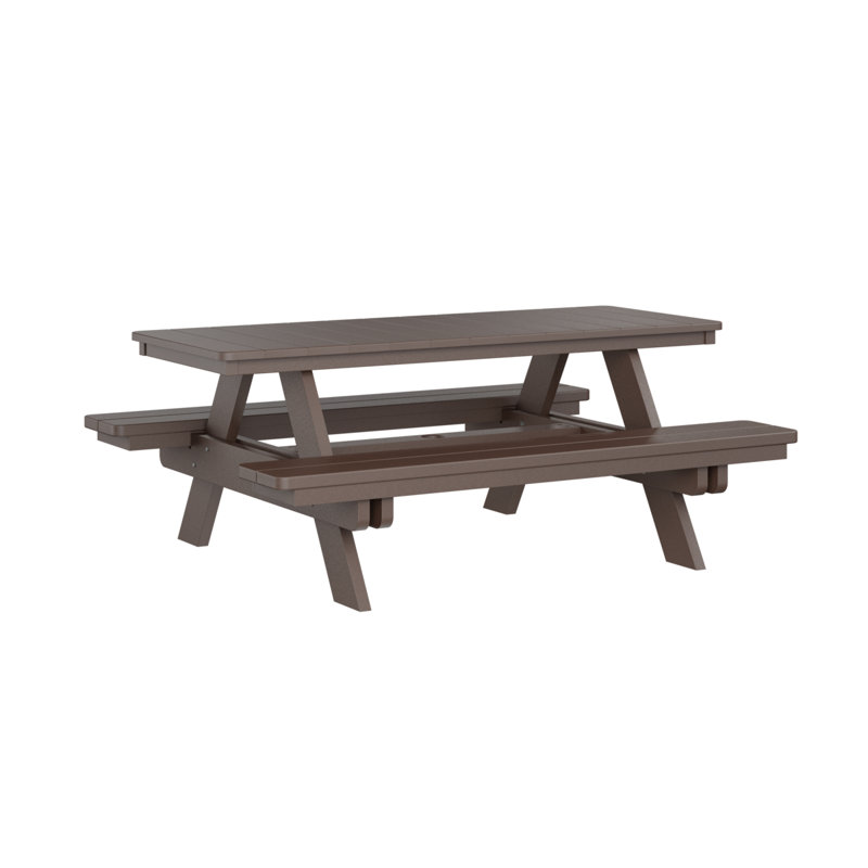 Table de pique-nique rectangulaire Berlin Gardens Ada, Chocolat / Brun