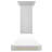 ZLINE Autograph Edition 30 in. Stainless Steel Range Hood with White Matte Shell and Handle-603260566
