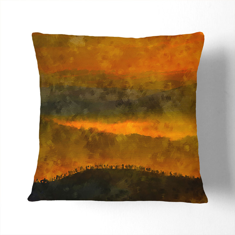 Hills in Tuscany Italy Cushion with Filling, 40cm H x 40cm W x 15cm D