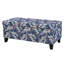 Repose-pieds de luxe avec tissu à motif floral, charnières à fermeture en douceur, repose-pieds et siège multifonctionnels pour le salon, compartiment caché pour la chambre à coucher pour les couvertures / oreillers