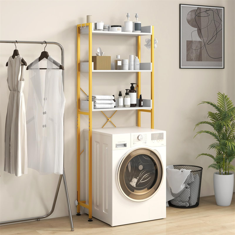 Adiza Freestanding Over The Toilet Storage, Gold