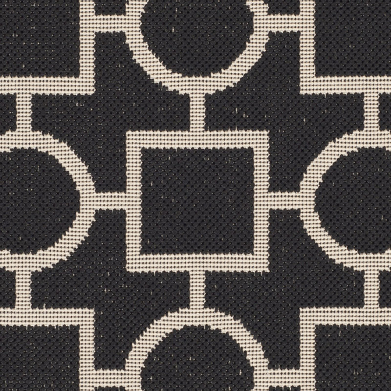 Tapis géométrique Courtyard Performance, Rectangle 5 pi 3 po x 7 pi 7 po
