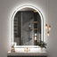 Lunara UL Certified Arch Wall Mirror, LED Bathroom Vanity Mirror with Dimmable 3-Color Lighting & Anti-Fog-1309742258