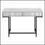 Bureau d'ordinateur contemporain avec tiroirs de rangement, parfait pour le bureau à domicile et les espaces de travail modernes, finition stratifiée grise
