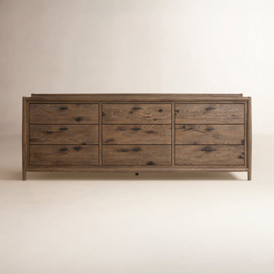 Cayenne 85" Oak Double Dresser