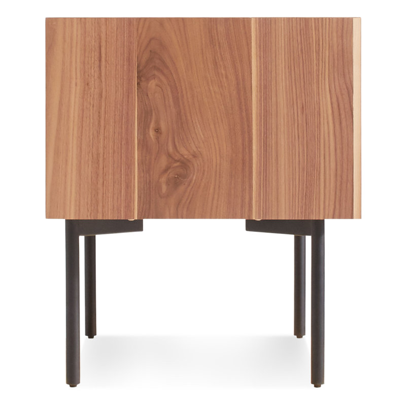 Peek 1 - Drawer Nightstand, Rustic Walnut