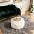 Upholstered Round Ottoman-1227418705
