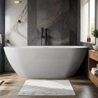 59.1'' x 28.81'' Soaking Acrylic Bathtub