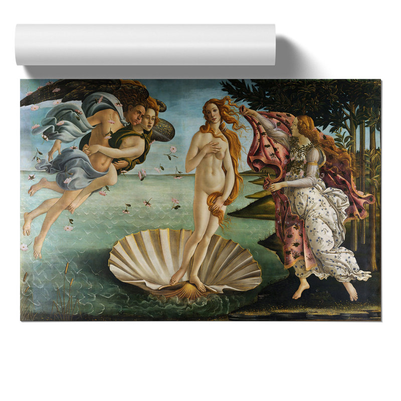 Birth Of Venus by Sandro Botticelli - No Frame Painting, 42cm H x 59cm W x 0.1cm D
