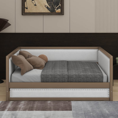 Full Size Upholstered Daybed With Trundle