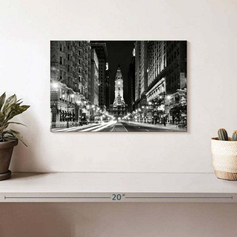 City Hall Philadelphia BW, H 8 po x l 12 po