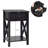 Herlef Nightstand Sofa Side End Table X-design W/ Shelf Drawer-692082265