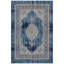 Tapis Summit Traditional Medallion de style persan, bleu, gris et crème, lavable en machine, antidérapant, à poils courts, pour l'intérieur et l'extérieur, adapté aux animaux domestiques, idéal pour le salon, la chambre, la salle à manger, l'entrée, le couloir ou le bureau.-1517186147