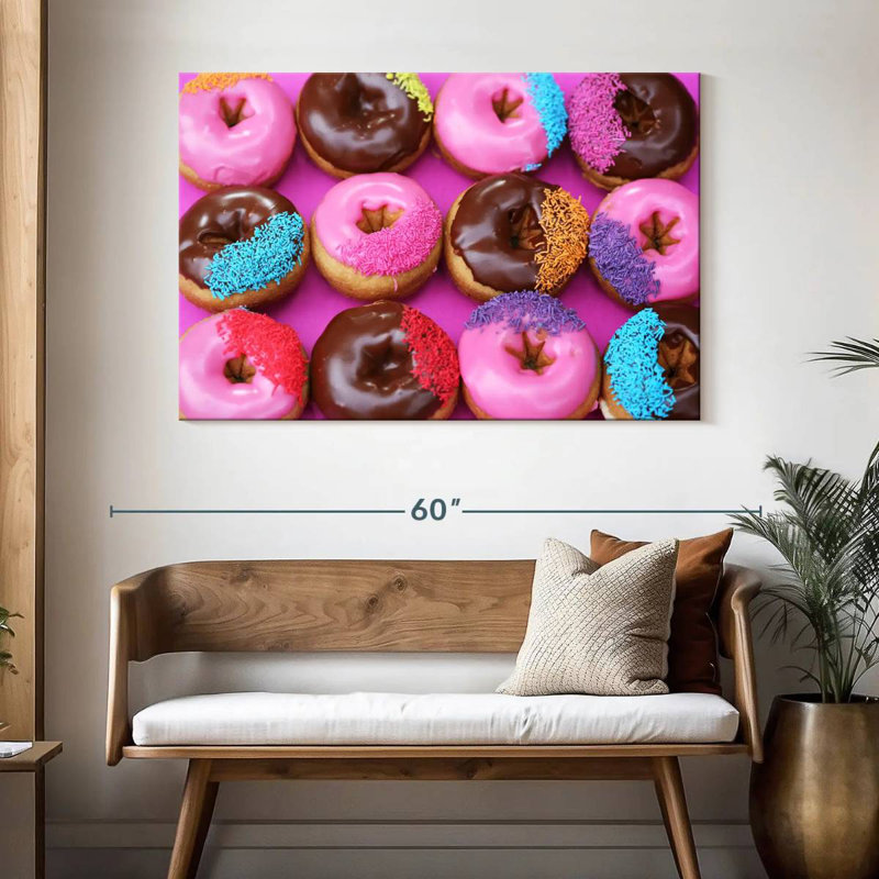 Yarlin Sprinkled Donuts, 32" H x 48" W