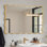 Wavy Metal Framed Rectangle Wall Mirror