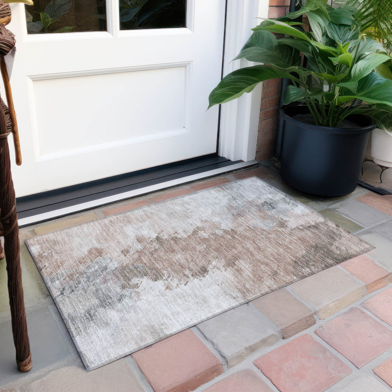 Tapis intérieur / extérieur lavable à la machine Cinead ACN1675, Rectangle 1 pi 8 po x 2 pi 6 po