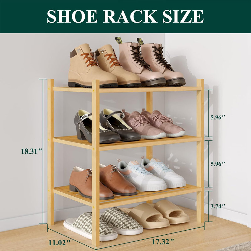 Bamboo Shoe Rack