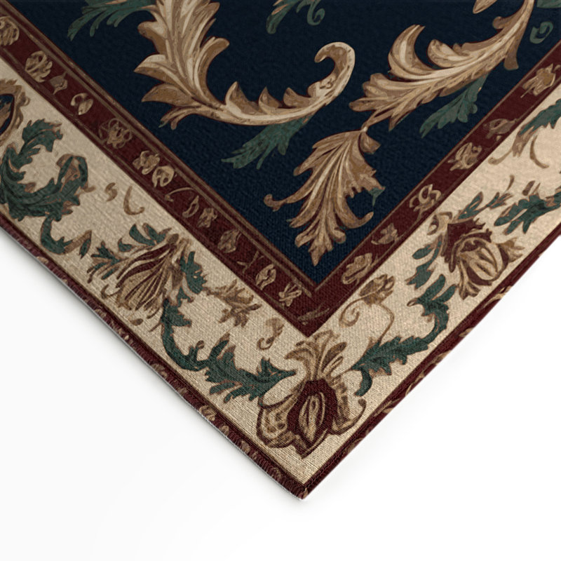 Tapis mauve d'intérieur et d'extérieur French French, Rectangle 9 pi x 12 pi