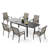 Basima Patio Dining Set Extendable Rectangular Table-1462253505