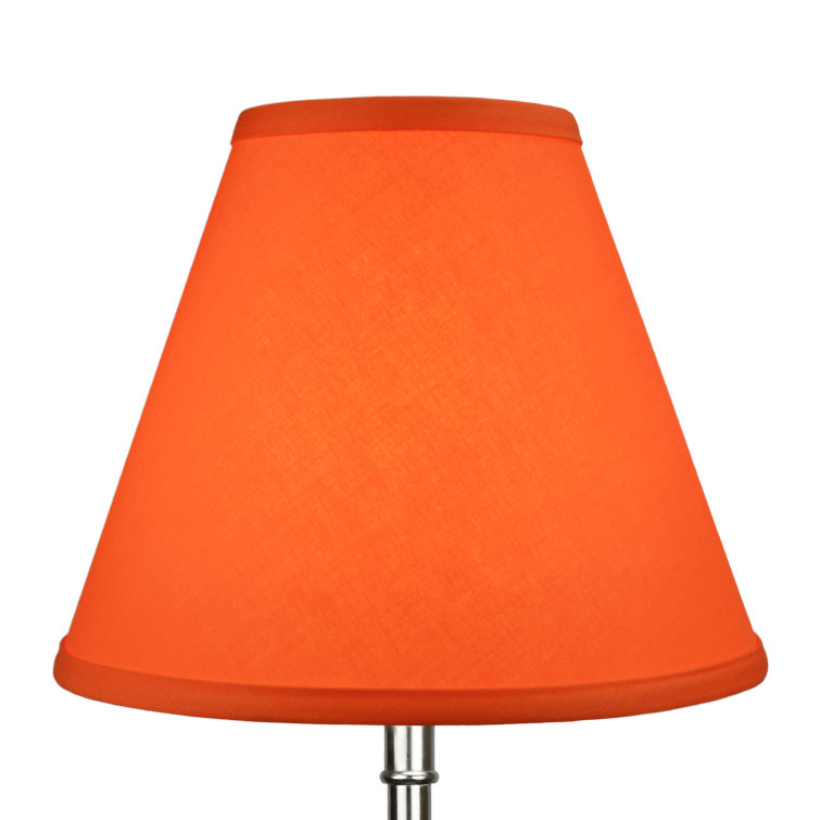 8.5" H X 11" W Empire Lamp Shade -  (Spider Attachment) In Linen Prussian