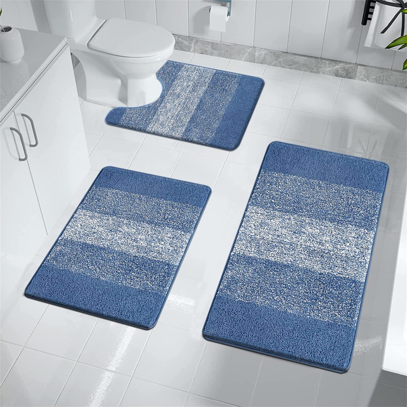 Carleisha Microfiber / Microsuede Non-Slip Bath Rug