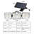 Solar 3 Heads Motion Sensor Wall Light With 3 Lighting Modes For Yard Porch Garage