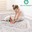 Crème / tapis sans perte de poils 5 x 7, teinture, costumes salon chambre à manger, bureau à domicile, décoration de tapis 5 x 7 po, sans perte de poils, espace