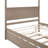 Wood Canopy Bed With Trundle Bed-430650334