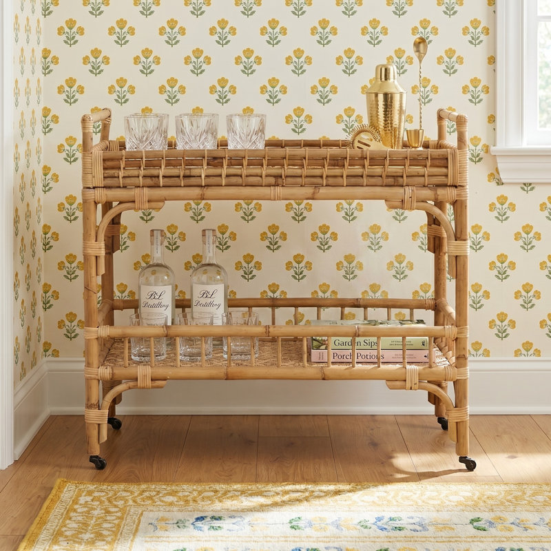 Rooney Rattan Bar Cart