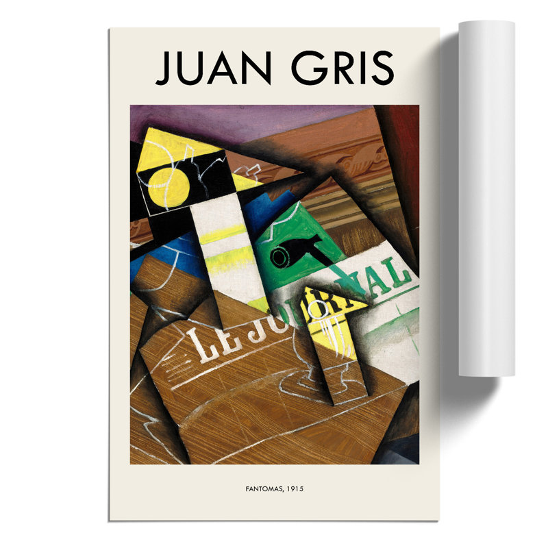 Fantomas by Juan Gris - No Frame Painting, 59cm H x 42cm W x 0.1cm D