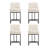 26" H Upholstered Counter Stool with Metal Frame-386895941-386895942