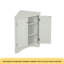 Armoire de rangement triangulaire grise avec tablettes réglables, armoire de plancher autoportante pour la cuisine à domicile-717429160