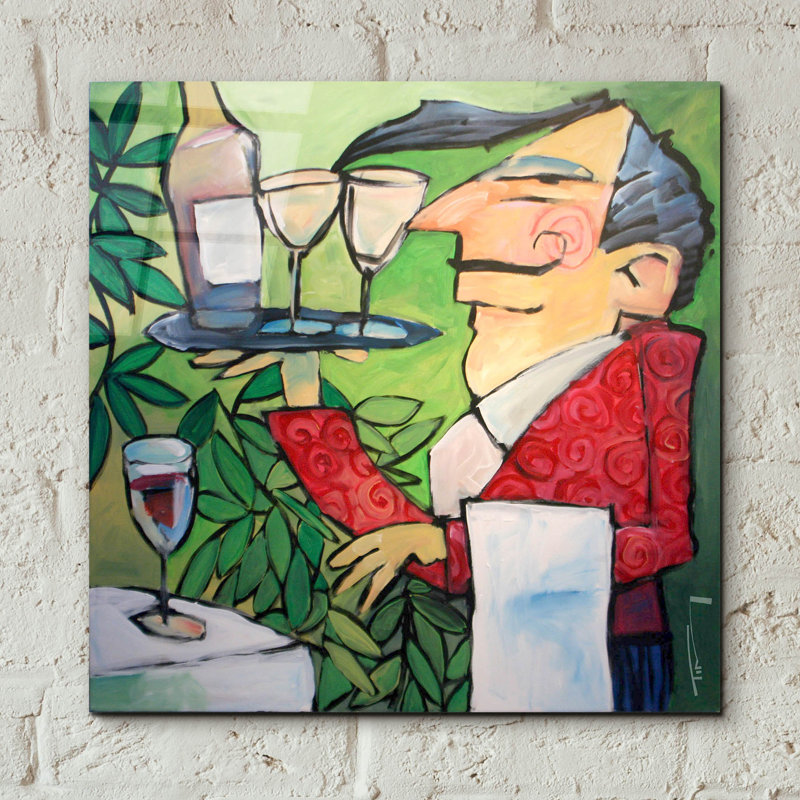 «The Wine Steward» par Tim Nyberg, H 12 po x l 12 po x P 0,13 po