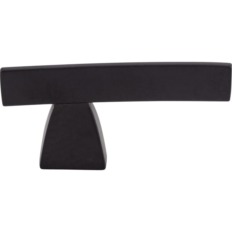 Arched Bar Knob, Flat Black, 2 1/2" Knob Length