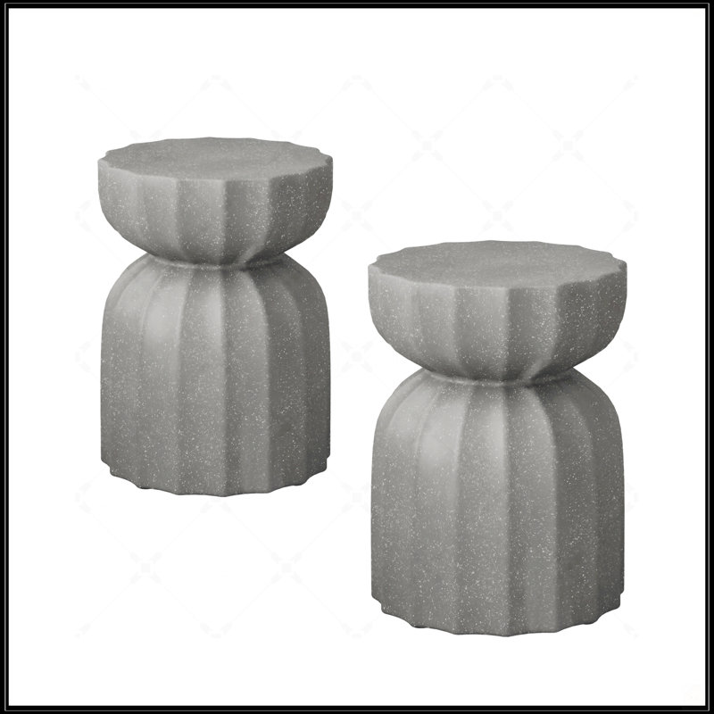 Ensemble de table basse et de table d'appoint 13 po, Gris