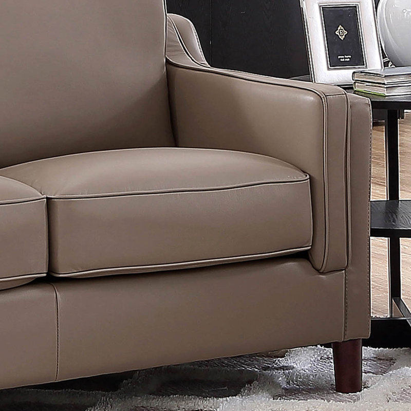 Pearlena Upholstered 84'' Sofa, Taupe