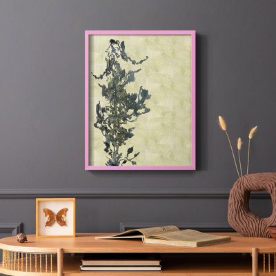 Chinoiserie 2 Tan II Framed Print - Solid Wood
