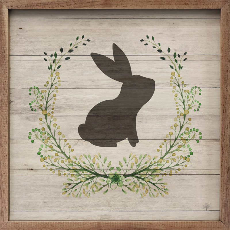Couronne de lapin blanchie, H 4 po x l 4 po x P 1 po