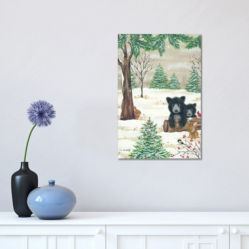 Bears And Bunnies by Lisa Kennedy - Painting on Canvas, Wrapped Canvas, 45.72cm H x 30.48cm W x 1.91cm D