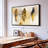 " Gold Speckled Grunge Feathers Canvas Print "