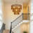 4-light Natural Rattan Tiered Pendant Light