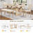 Birtz 6-Piece Wooden Dining Table Set with Bench & Upholstered Chairs