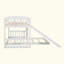 Lit superposé avec glissoire et échelle