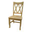 Chaise d'appoint en bois massif Harlean