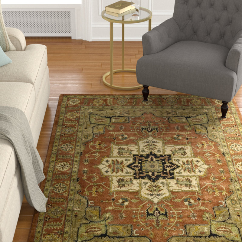 Bassham Wool Oriental Indoor Rug, Runner 2'4" x 8'